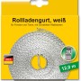 Schellenberg Rollladengurt Mini, 14 mm breit, 12 m lang, Weiß, aufgerollt