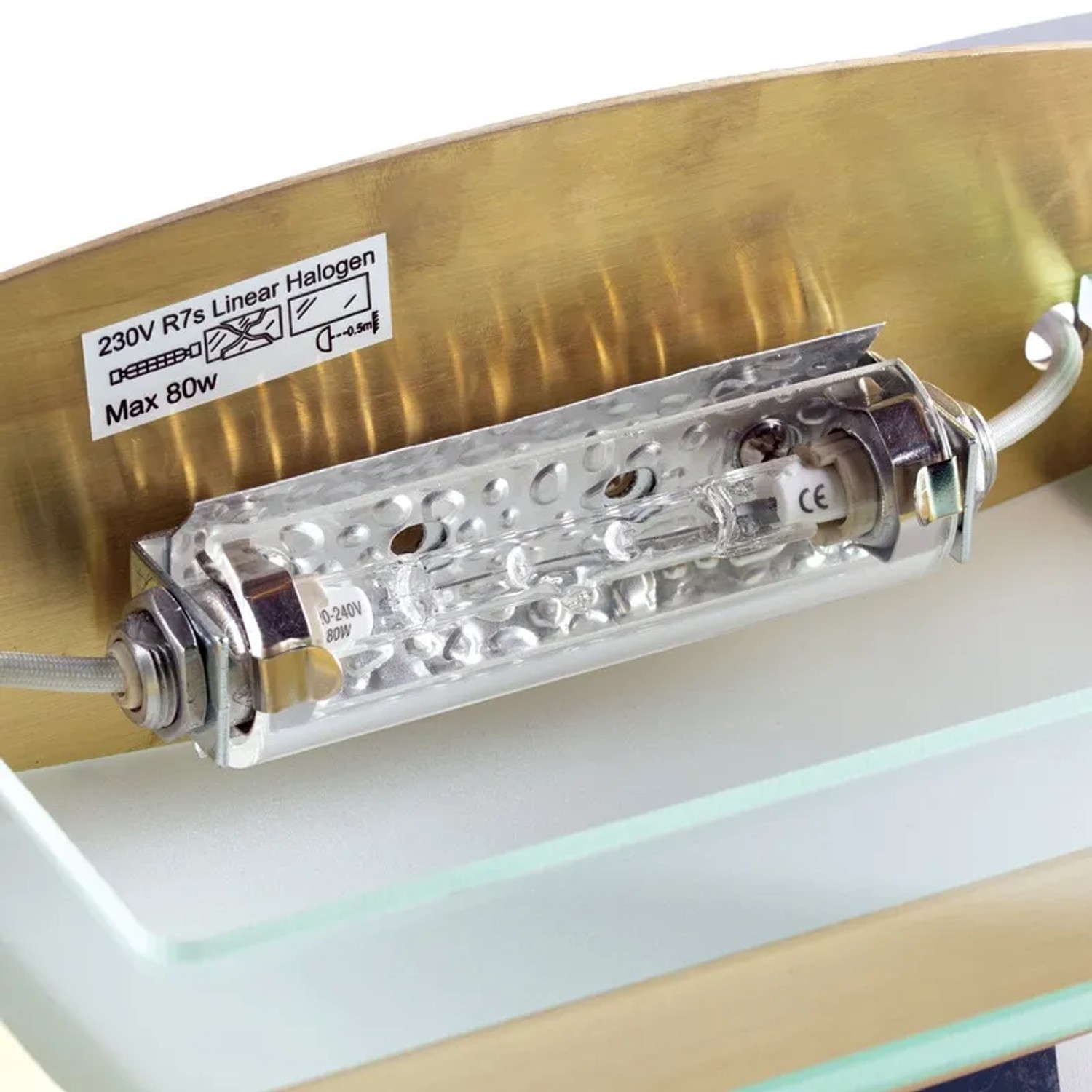 Klares Orion Lightstyle Schutzglas R7s, 135mm, für Deckenfluter. Ersatzglas für Lampen und Leuchten.