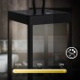 Brilo LED Laterne Luca, dimmbar, schwarz, mit Touch-Funktion und verschiedenen Helligkeitsstufen.