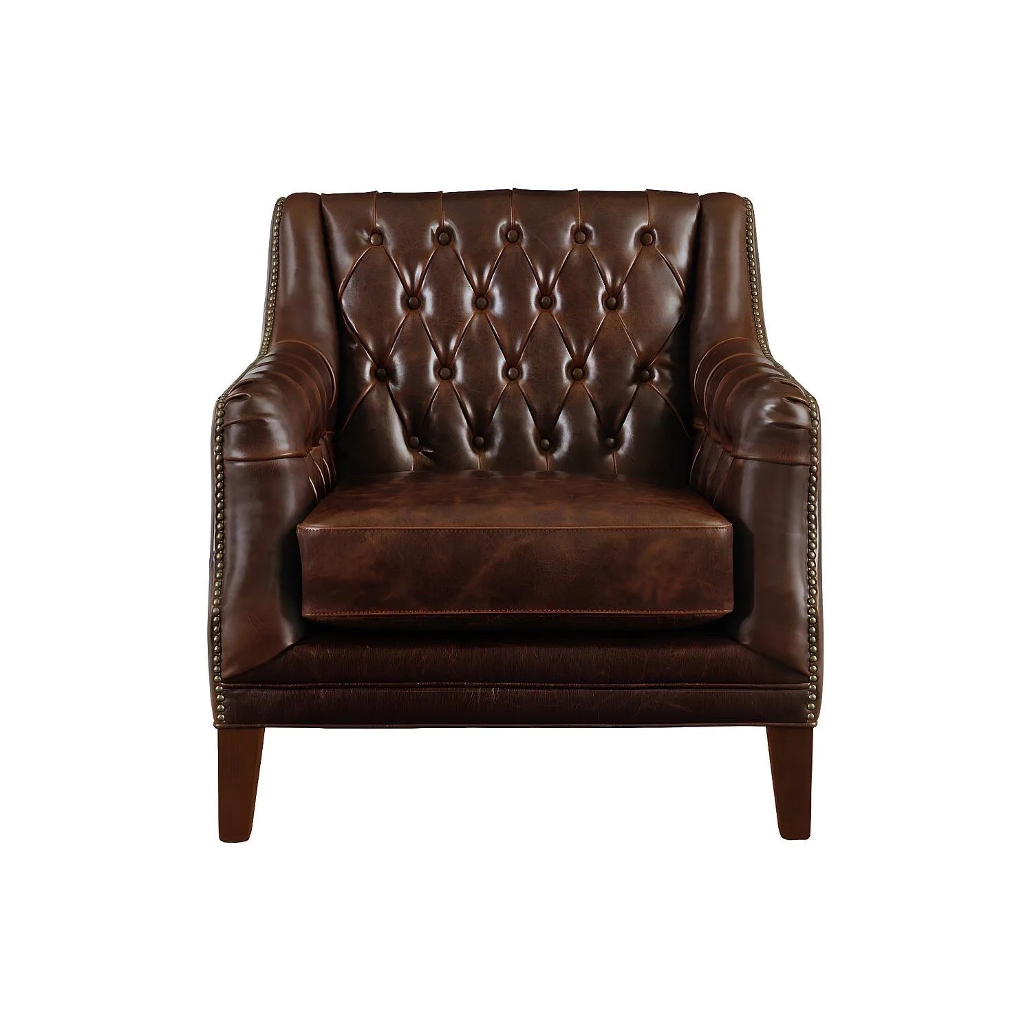 Vente-unique Sessel Mit Gerader Rückenlehne Colbert Schokoladenbraun 84 cm