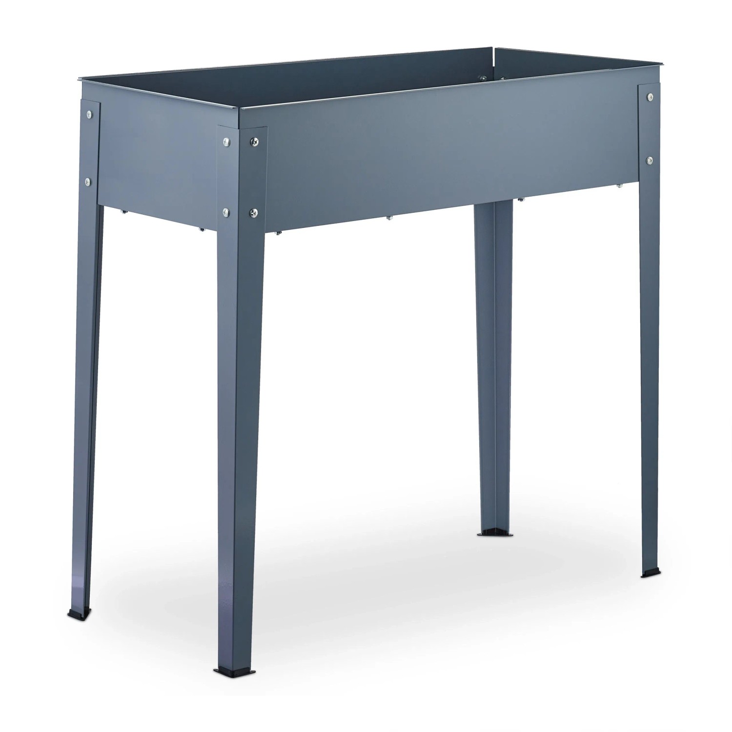 Relaxdays Hochbeet Stahl Grau Schmal 80 cm x 86 cm x 40,5 cm 6,5 kg