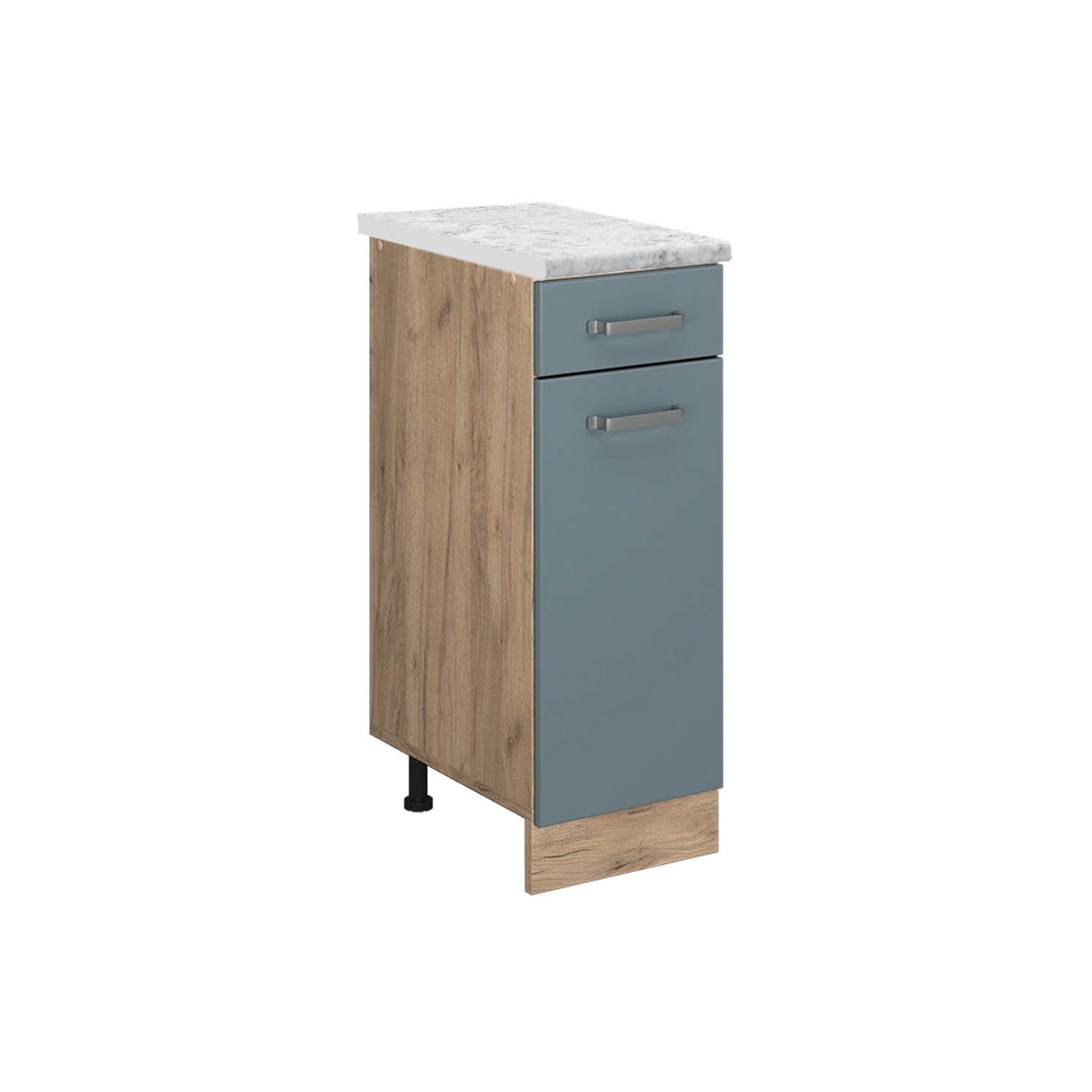Vicco Küchenschrank R-Line Schubladenschrank für die Küche Blau-Grau 30 cm günstig online kaufen