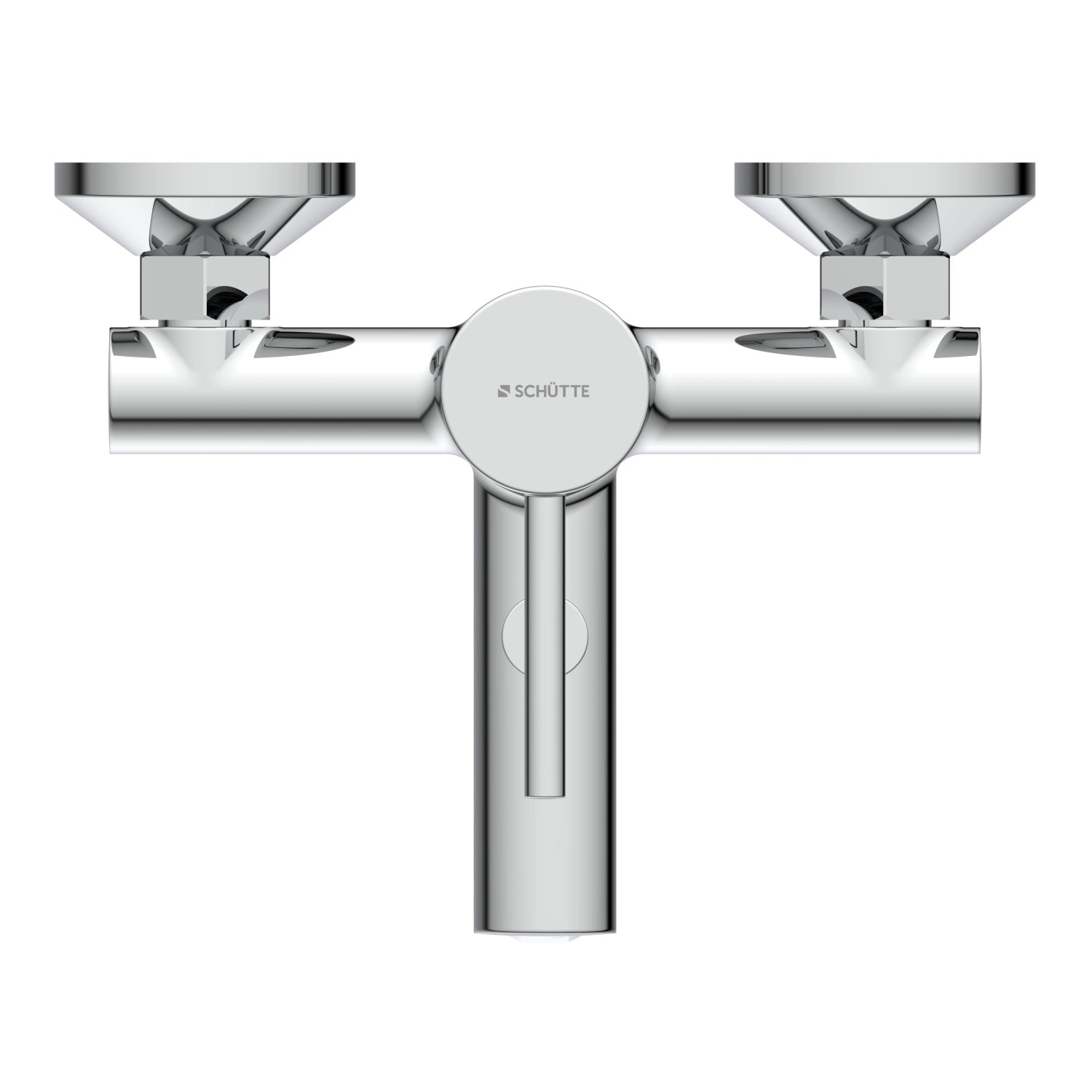 Schütte Wannenfüllarmatur Laurana, Chrom, Aufputz-Wannenarmatur mit elegantem Design.