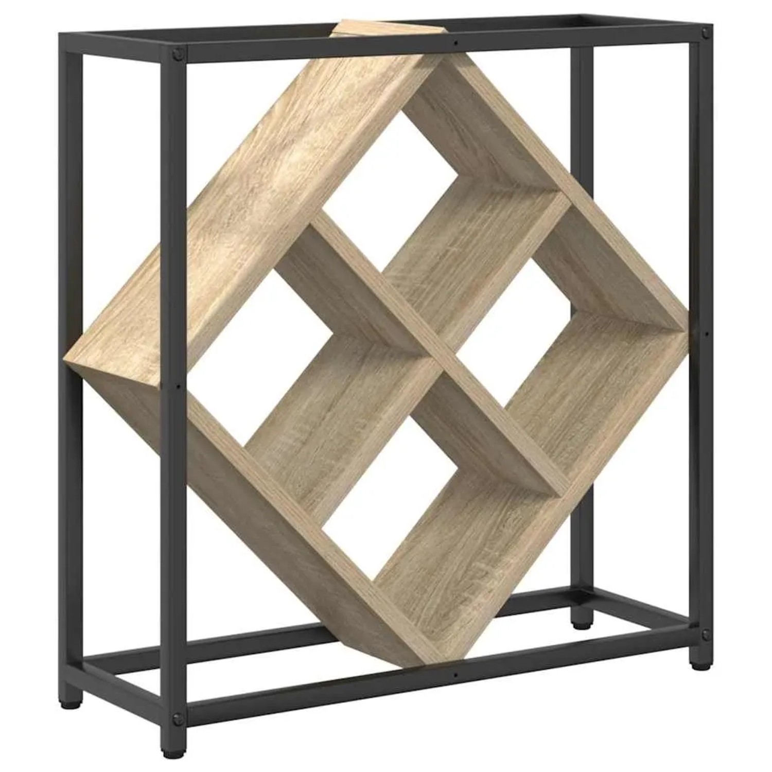 vidaXL Weinregal Sonoma-Eiche 51 x 18 x 52,5 cm Holzwerkstoff 868220