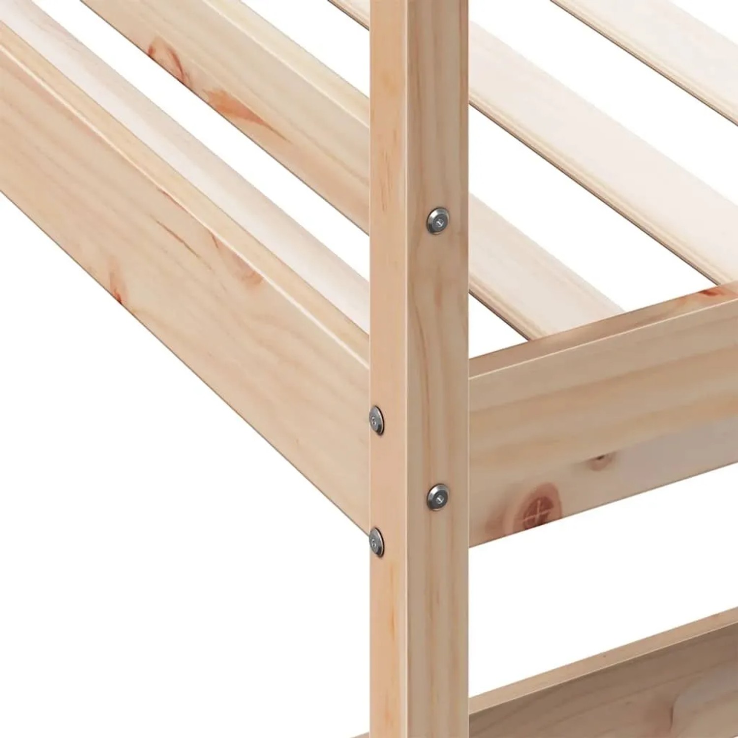 vidaXL Hochbett mit Schreibtisch 90x190 cm Massivholz Kiefer 842858_8