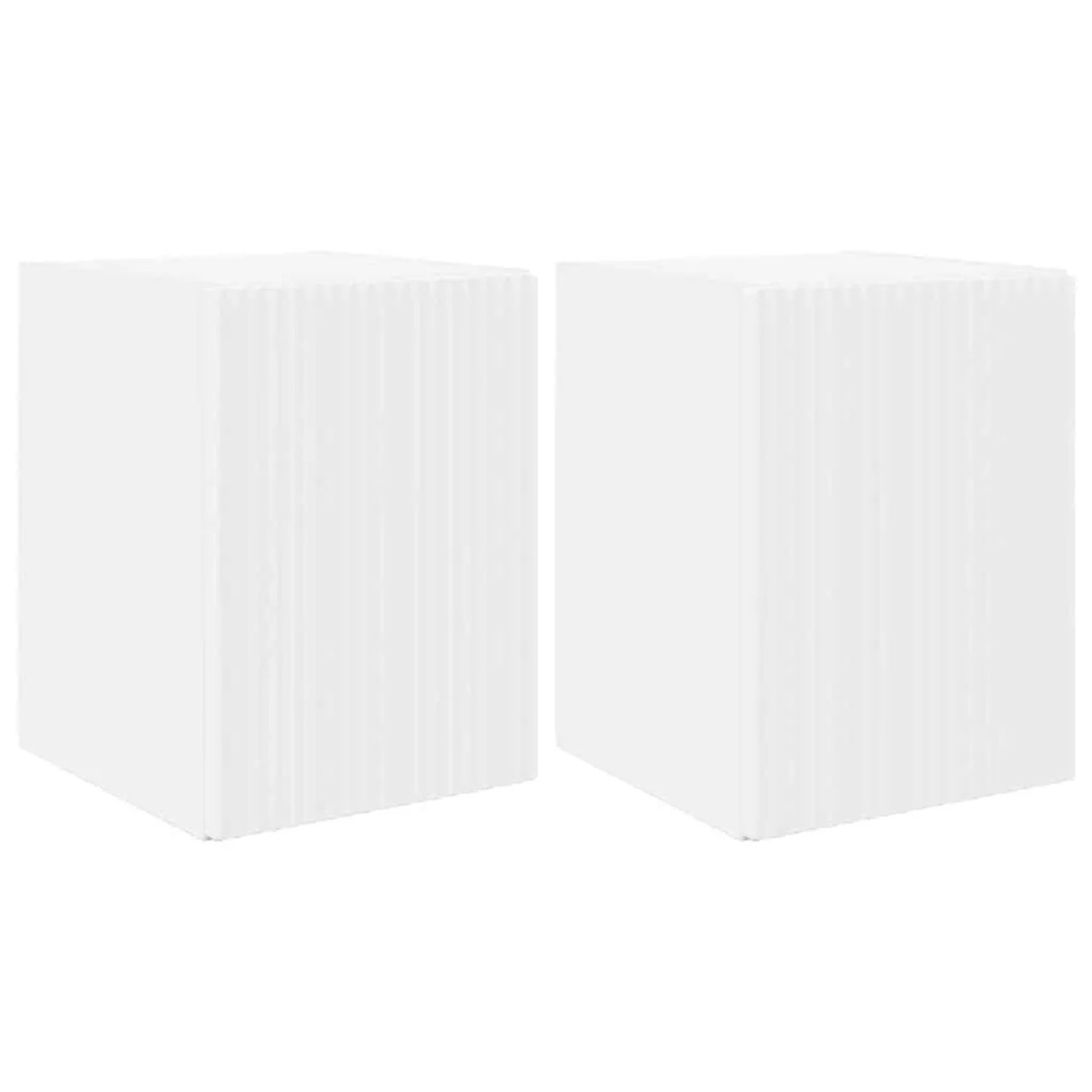 vidaXL TV-Wandschrank 2 Stk Weiß 30 x 31 x 40 cm Holzwerkstoff 892250