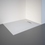 Rechteckige, extraflache Schulte Duschwanne ExpressPlus, 100x80 cm, in Weiß mit Ablauf.