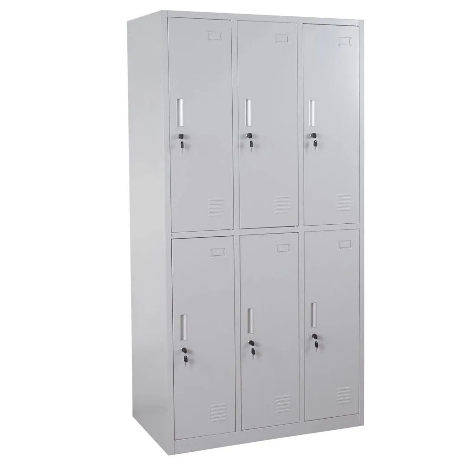 MCW Schließfach Preston T829 Grau 6 Fächer