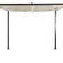 Jet-Line Gartenpavillon Luxor Light, 3x4 m, anthrazit/beige, mit Schiebedach.