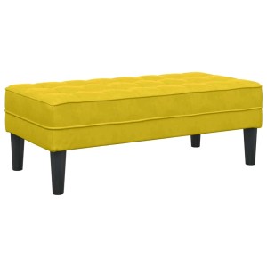 vidaXL Bank Gelb 113 x 57 x 39 cm Samt 42001954
