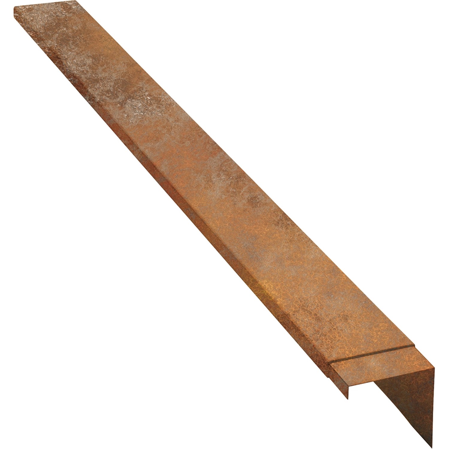 Mähkante Rost-Braun Schwarzst. 0,75 mm L 96 x H 8 cm