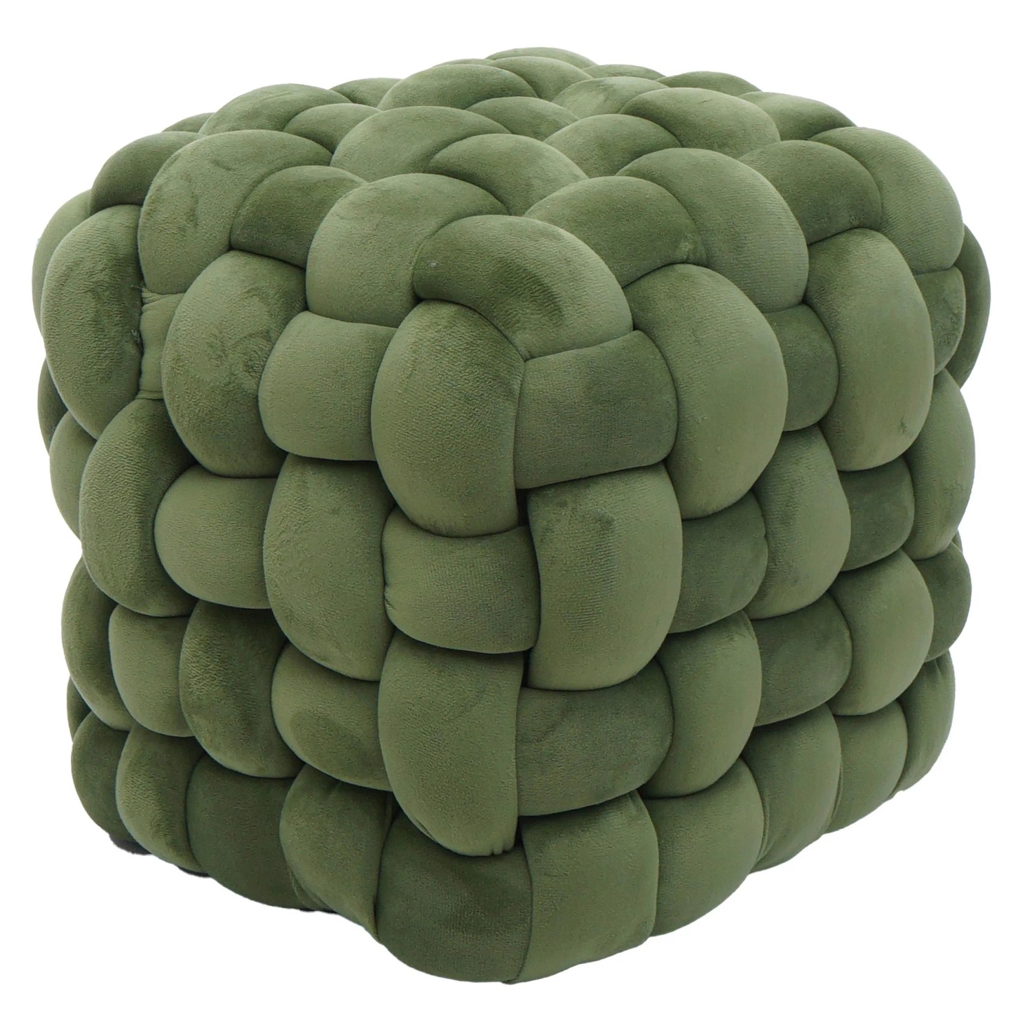 MCW Hocker Q48 Samt 39cm Grün