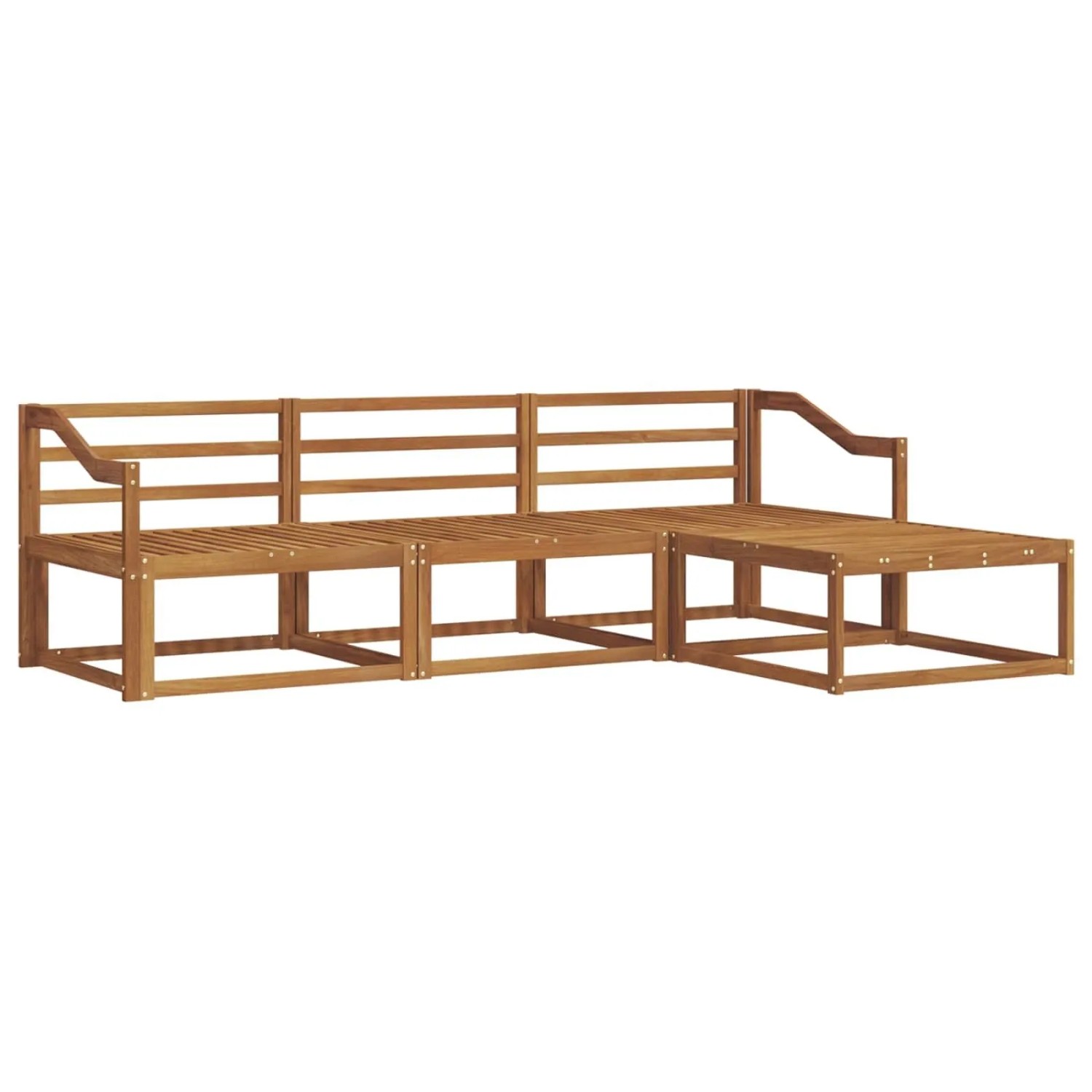 vidaXL Outdoor-Sofagarnitur 4-Tlg Natur Massivholz Akazie 3367417