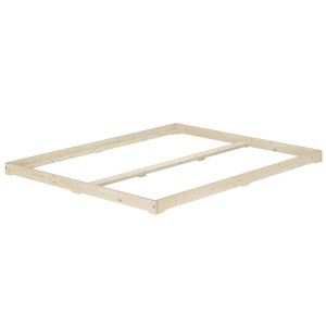 Erst-Holz Niedrigbett Unbehandeltes Holzbett Loftbett 160 x 200 cm Fichte Tanne Modell 47 ohne Zubehör