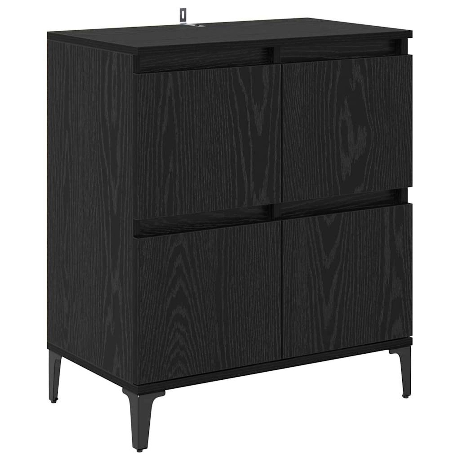 vidaXL Sideboard Schwarz Eichen-Optik 60 x 35 x 70 cm 881268 günstig online kaufen