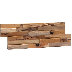 Rebel of Styles Verblender UltraWood Bologna Holz Teak, 18x49,5cm, FSC®-zertifiziert.