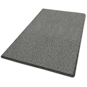 Grauer Shaggy Teppich Barcelona nach Maß, weicher Wohnteppich mit Hochflor, 50x400 cm.