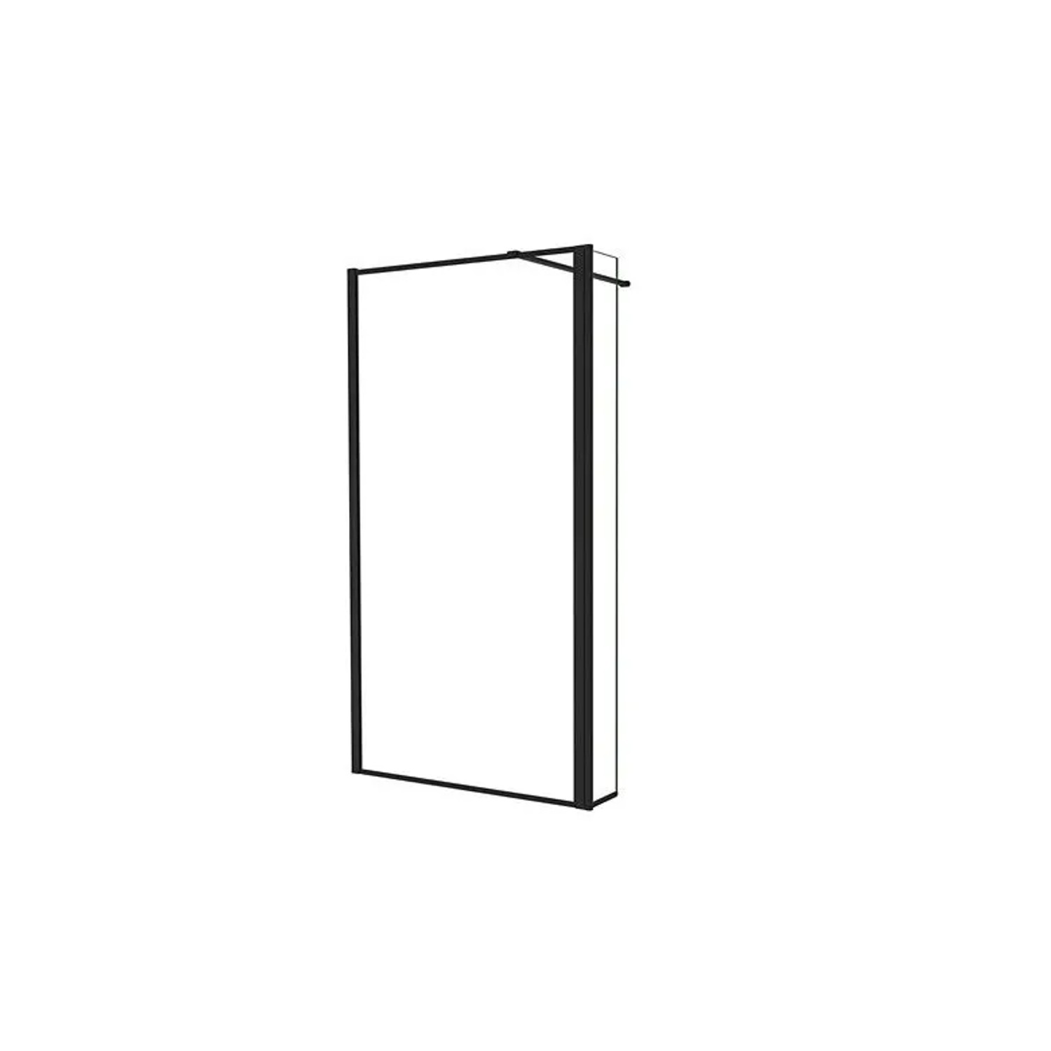 Duschparadies Walk In Dusche 140cm Mit 30cm Flipper 8mm Nano Glas Seitenwand Duschwand Schwarzrahmen