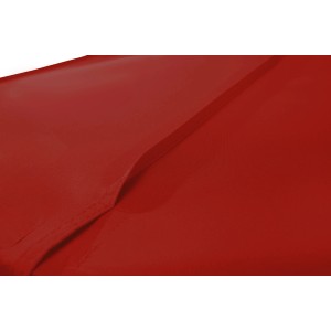 Detailaufnahme: Bordeauxroter Schneider Marktschirm Jumbo, Stoffstruktur und Naht sichtbar.