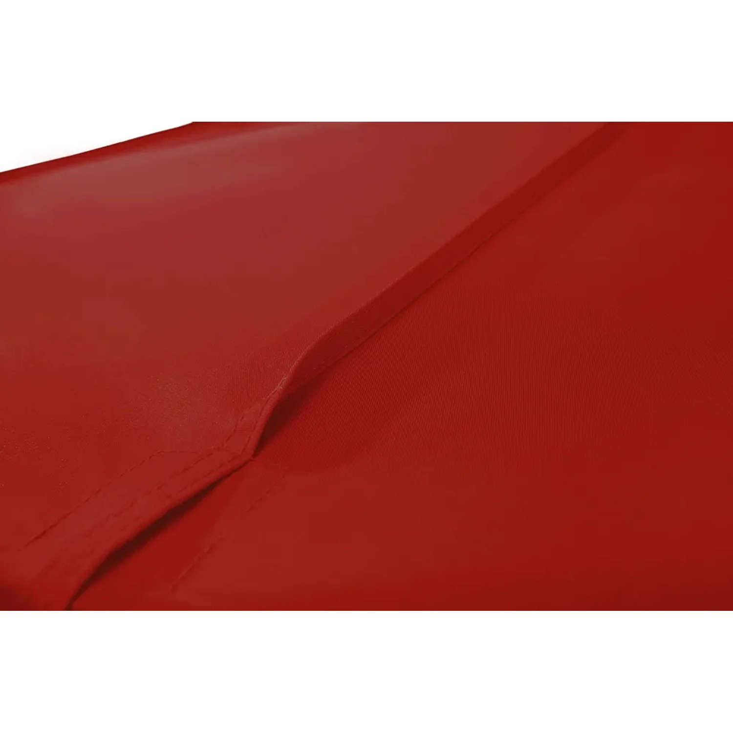 Detailaufnahme: Bordeauxroter Schneider Marktschirm Jumbo, Stoffstruktur und Naht sichtbar.