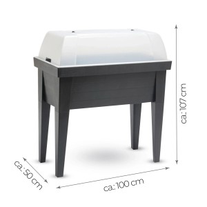 Maxi Hochbeet mit Haube 100 x 50 x 107cm