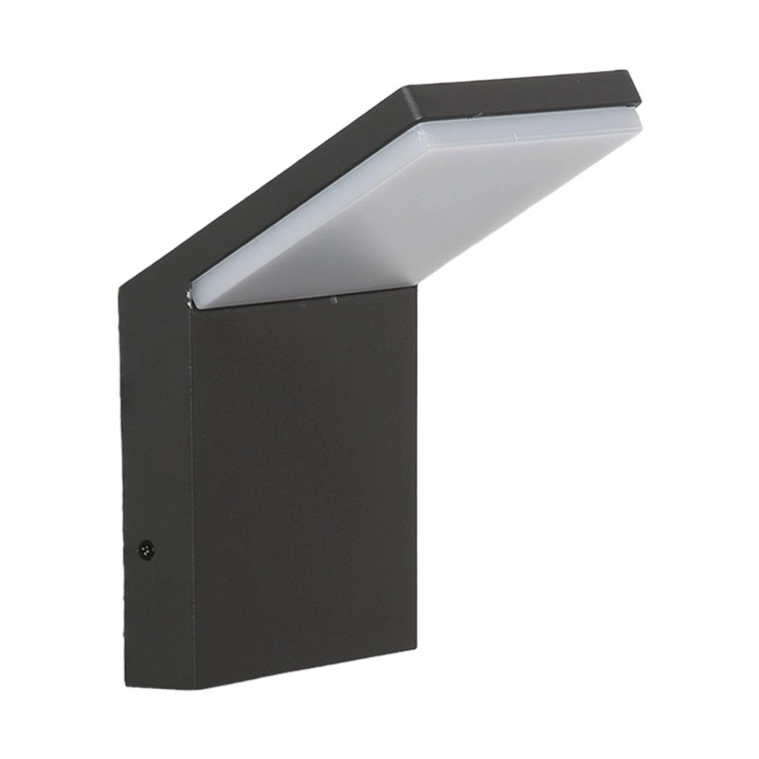 Lucande LED Wandleuchte Außen Nevio 9619039 Spritzwassergeschützt Modern in Schwarz aus Aluminium 1-flammig