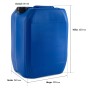 Blauer Kanister Bayzid Chlor 13% Flüssig, 2 x 25kg für Pool Desinfektion.