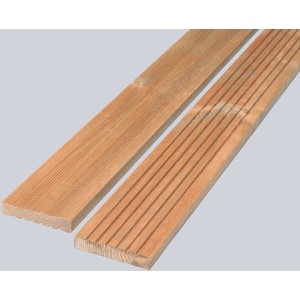 Terrassendiele Nadelholz Mediterran, 2,8x14,5x300cm, UV-Schutz, Farbe: Mediterran.