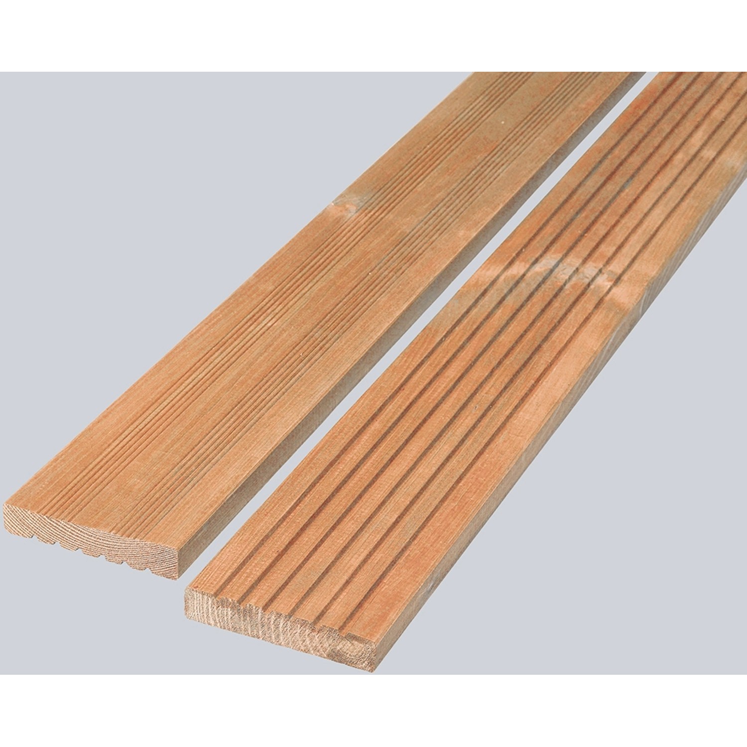 Nadelholz Bodendiele Mediterran Genutet Teilgeriffelt 2,8 cm x 14,5 cm x 300 cm