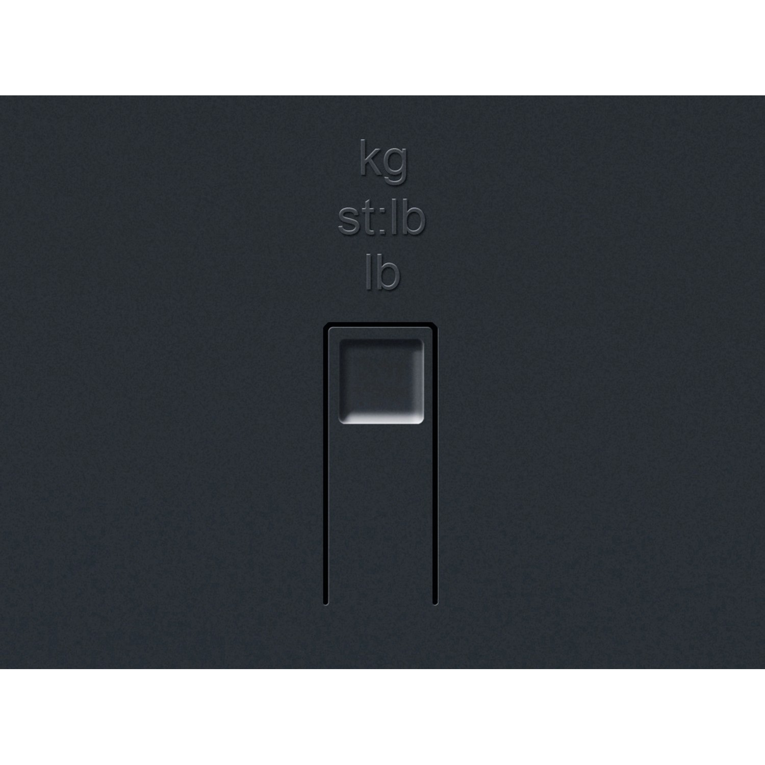 Detailaufnahme der Leifheit Personenwaage Digital Style Sense Comfort 600, silbergrau, mit Anzeige der Gewichtseinheiten.