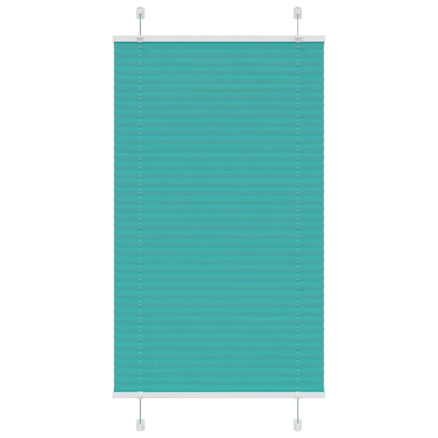 vidaXL Plissee Petrolgrün 80x100 cm Stoffbreite 79,4 cm Polyester 4015377 günstig online kaufen