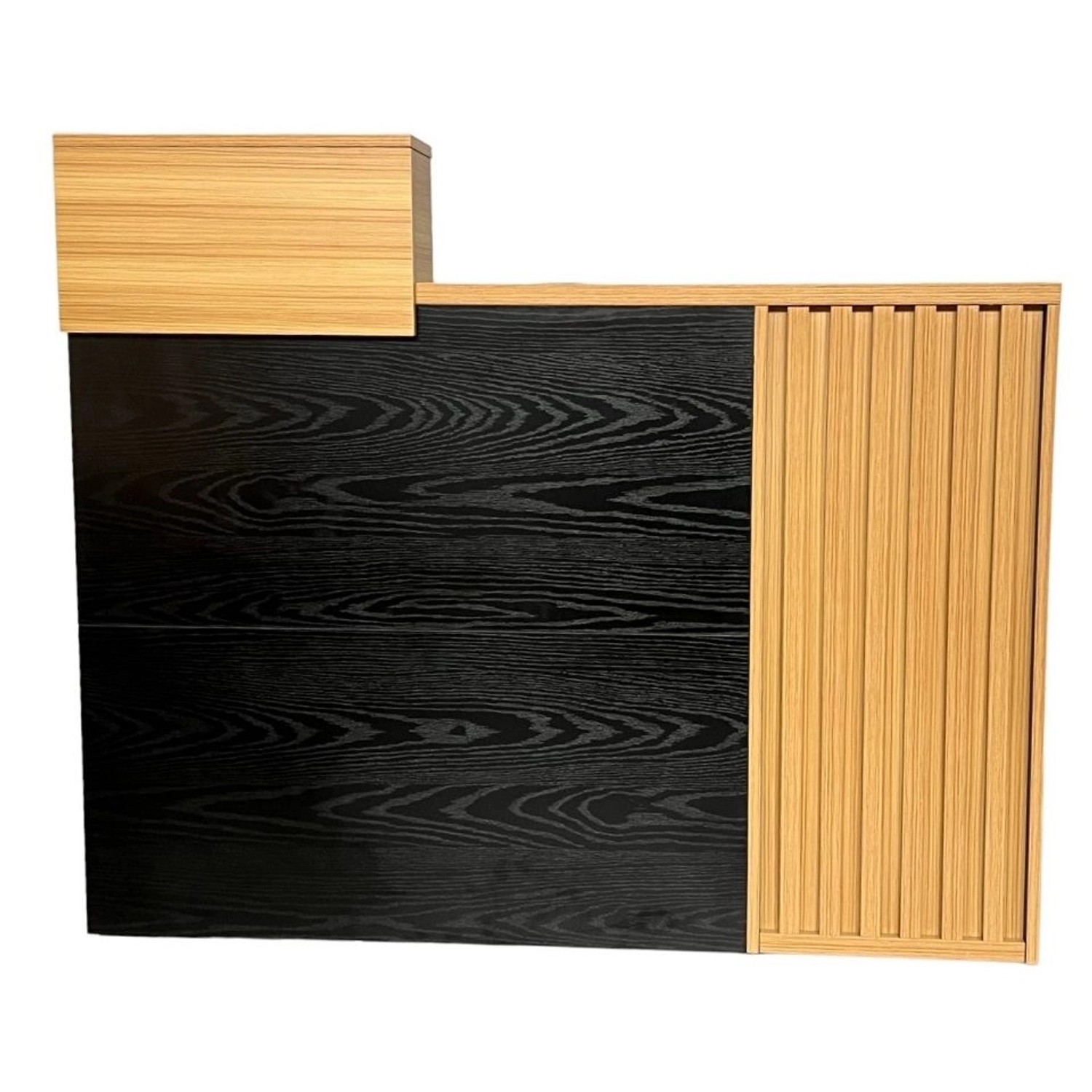 Jet-Line Empfangstheke Büro/Salon/Praxis Avignon in Schwarz und Eiche günstig online kaufen