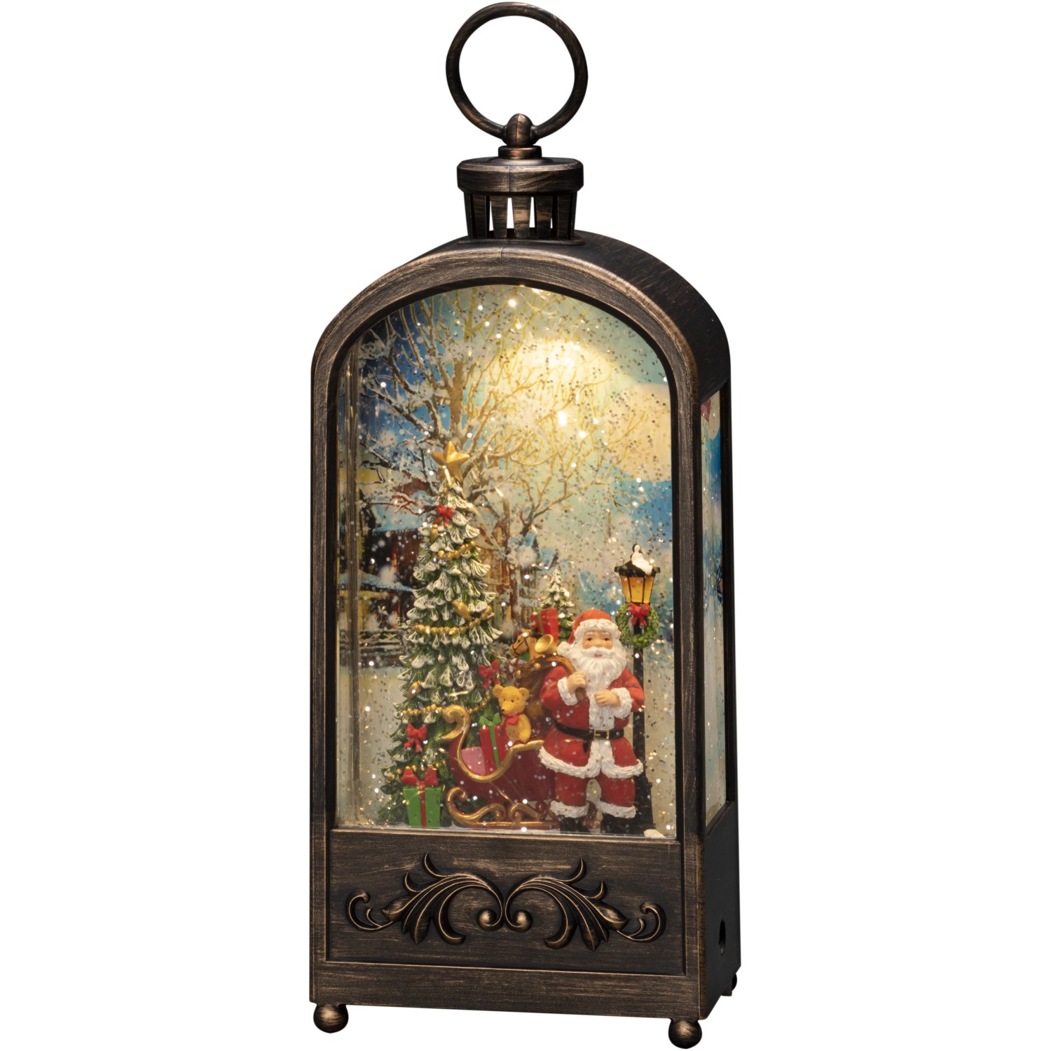 Thumbnail - Konstsmide LED Wasserlaterne Santa und Baum 1 Diode Innen Batteriebetrieben