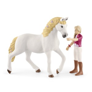 Schleich Horse Club Spielset: Sofia mit Andalusier-Stute Blossom, detailgetreue Spielfiguren.