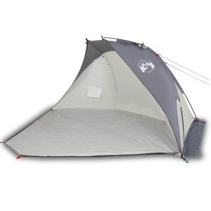 vidaXL Strandzelt Grau 268x223x125 cm 185T Polyester 94408