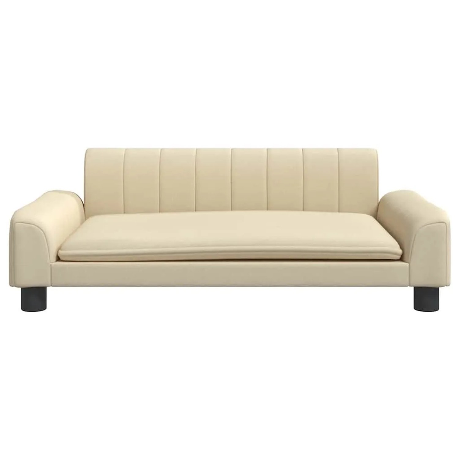 vidaXL Hundebett Creme 90x53x30 cm Stoff 171846_3