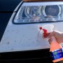 Dr. Wack CW1:100 Insekten-Entferner Gel in Anwendung auf einer verschmutzten Autofront.