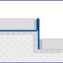 Dural Gefällekeil Shower-GK 100-SF, links, 98 cm, für bodengleiche Duschen.