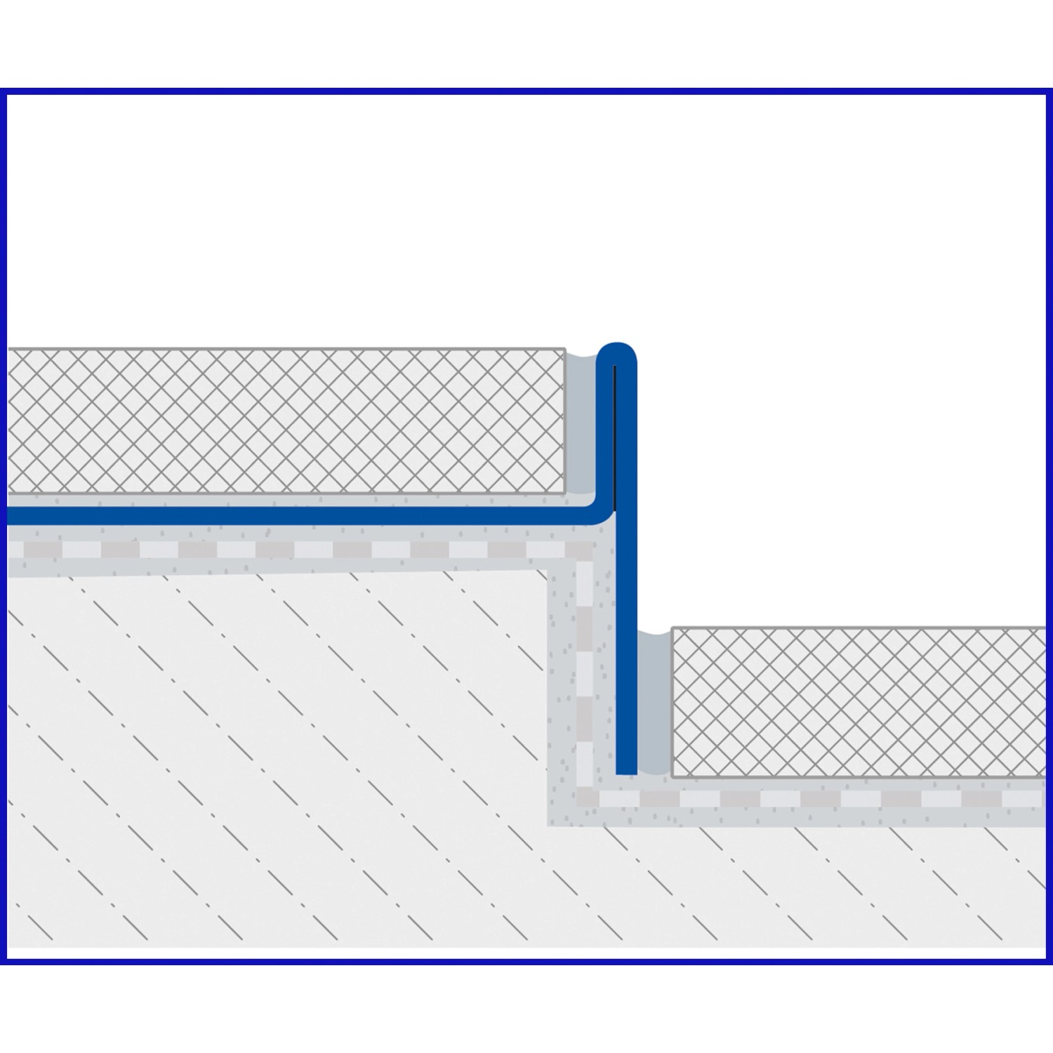 Dural Gefällekeil Shower-GK 100-SF, links, 98 cm, für bodengleiche Duschen.
