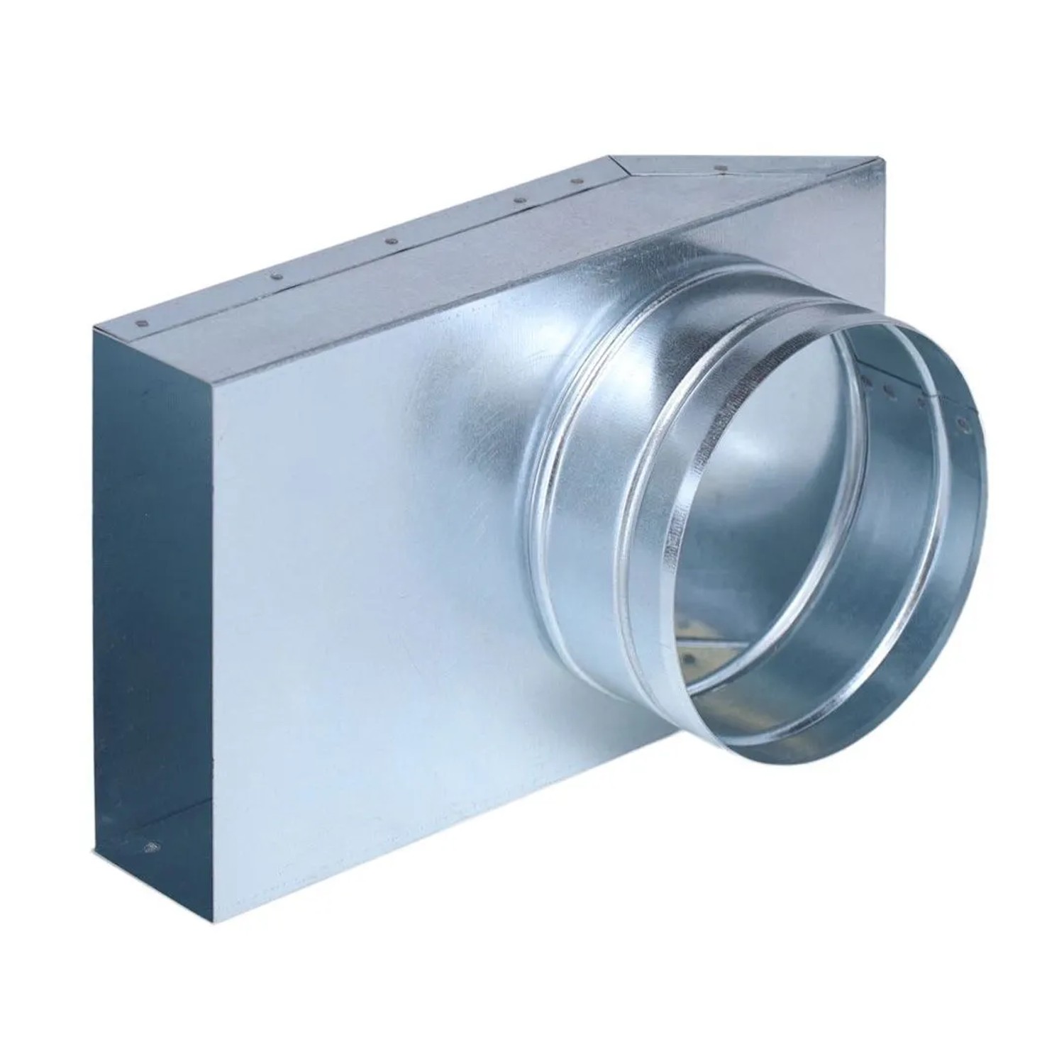Subtiel Flachkanal Übergang 90° 150 x 50 mm Auf Ø 125 mm