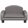vidaXL Hundebett Grau 50x40x30 cm Kunstleder 171979_3