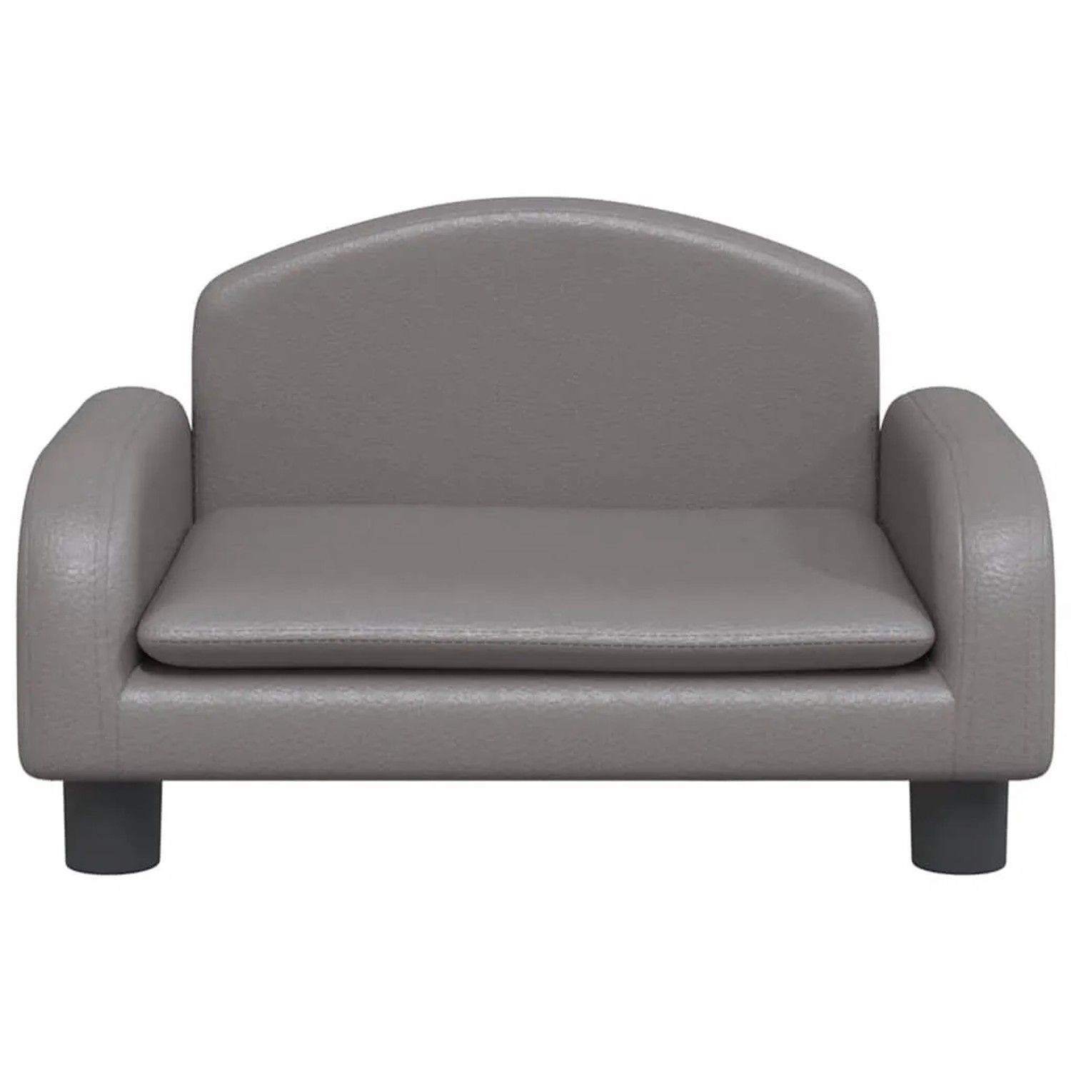 vidaXL Hundebett Grau 50x40x30 cm Kunstleder 171979_3