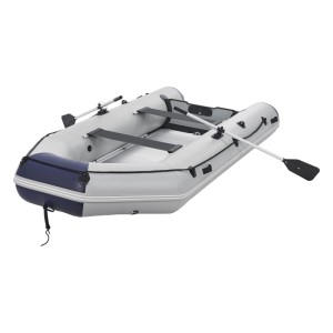 ArtSport Schlauchboot Paddelboot Grau mit Aluboden 3,80m