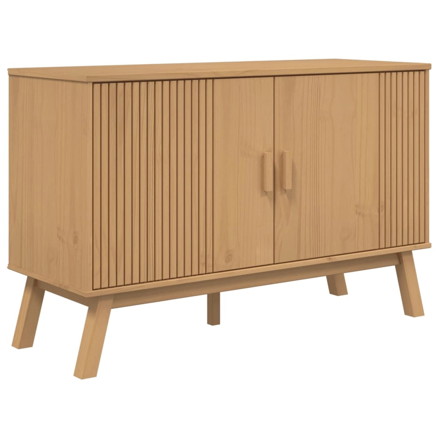 vidaXL Sideboard OLDEN Braun 114x43x73,5 cm Massivholz Kiefer 358609 günstig online kaufen