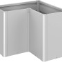 Biohort Belvedere Maxi Pflanzbeet, L100, Silber-Metallic, für Garten und Balkon.