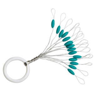 Westline Gummiposenstopper Gr. XL, grüne Silikonstopper für Angeln, 15 Stück