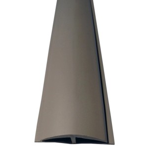 Beige Doppeleinfassleiste, 35x5 mm, 1 m lang, für Laminat und Parkett. Selbstklebend für harmonische Übergänge.