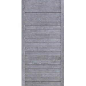 Graues Sichtschutzzaun Element Neo Design aus Holz, 89x179 cm, für den Garten.