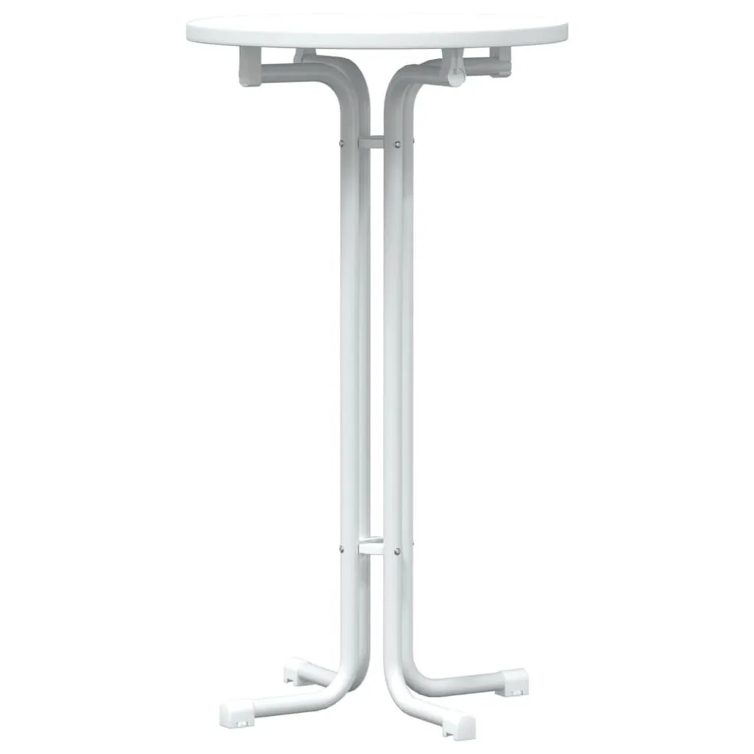 vidaXL Esstisch Weiß Ø60x110 cm Holzwerkstoff und Stahl 4008300 günstig online kaufen