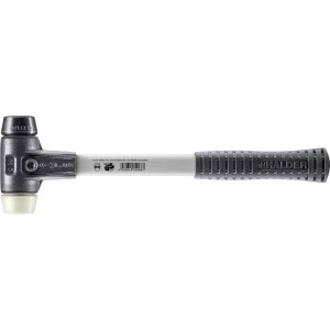 Halder Simplex Schonhammer Ø 30 mm Gummi   Nylon mit Verstärktem Tempergussgehäuse und FiberglasStiel
